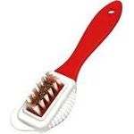 Peggy Perfect Schuhbürste für Wildleder, rot/weiß aus Kunststoff, Länge: 160 mm, Borsten aus Kunststoff - 1 Stück (11500)