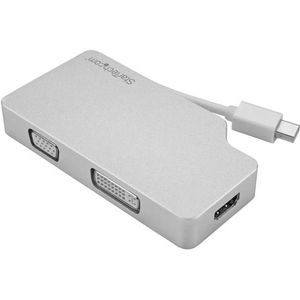 StarTech.com Aluminium Reise A/V Adapter 3-in-1 Mini DisplayPort auf VGA, DVI...