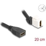 Delock HDMI-Kabel HDMI weiblich abgewinkelt, Keystone zu HDMI weiblich (90322)