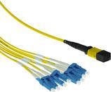 ACT 3 meter Singlemode 9/125 OS2 fanout patchcable 1 X MTP female - 6 X LC duplex 12 fibers 3M 12X9/125 OS2 MTP/MPO(F) (RL7873)