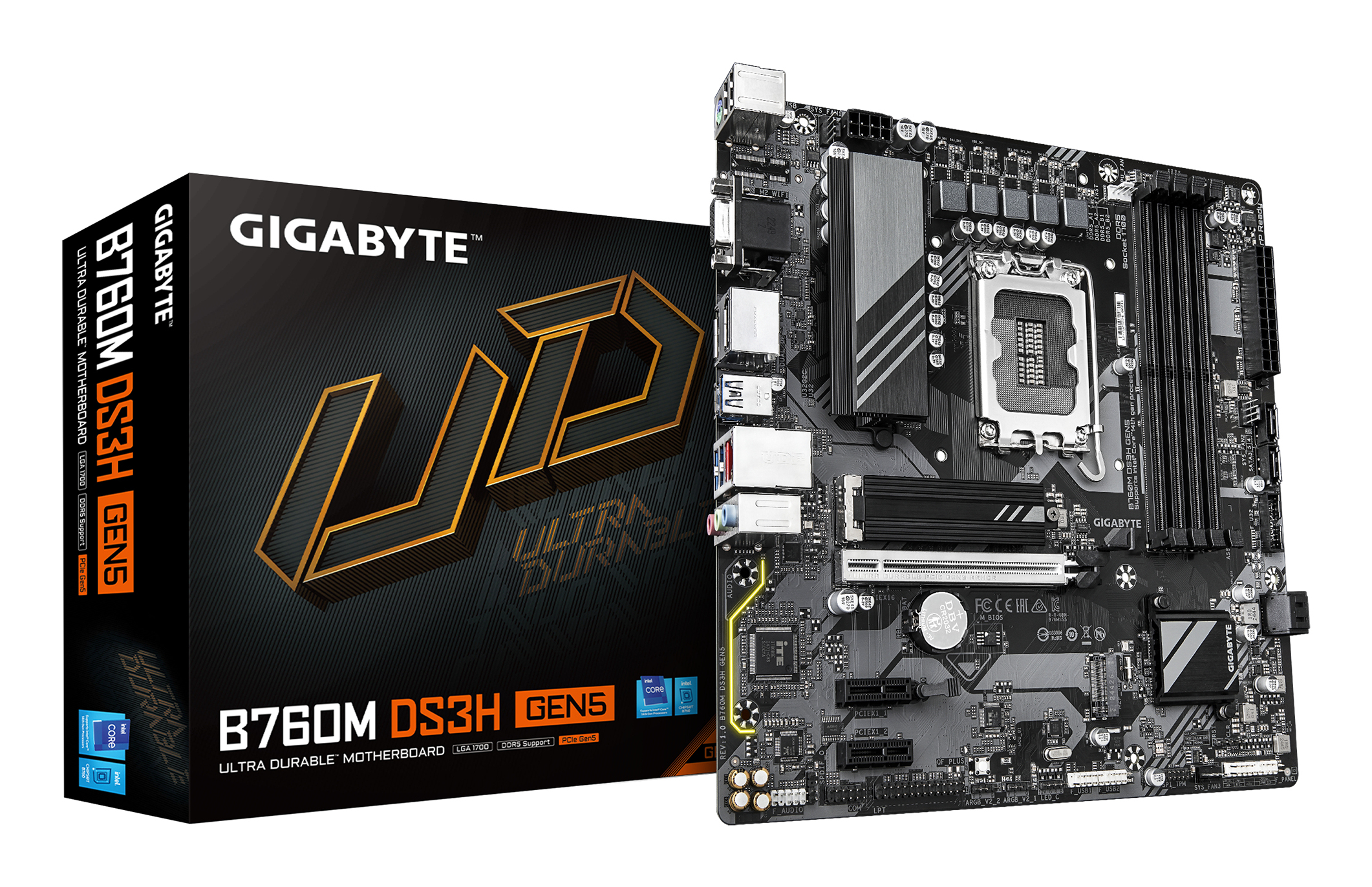 Gigabyte B760M DS3H GEN5 Mainboard micro ATX LGA 1700 Intel B760
