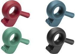 helit Handabroller "the bagel" für Verpackungsklebeband schwarz, aus recyceltem Kunststoff, passend für Klebebänder - 1 Stück (H6380095)