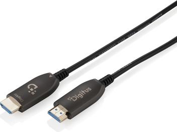 Digitus AK-330126-500-S HDMI AOC Hybrid Glasfaserkabel UHD 8K@60Hz 50m schwarz (AK-330126-500-S)