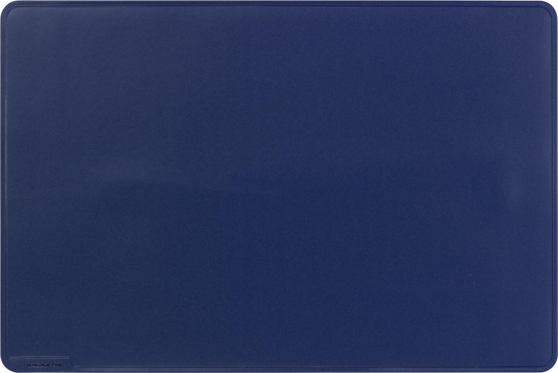 DURABLE Schreibunterlage, 530 x 400 mm, dunkelblau rutschfest, elastisch, zeitloses Design, mit Deko