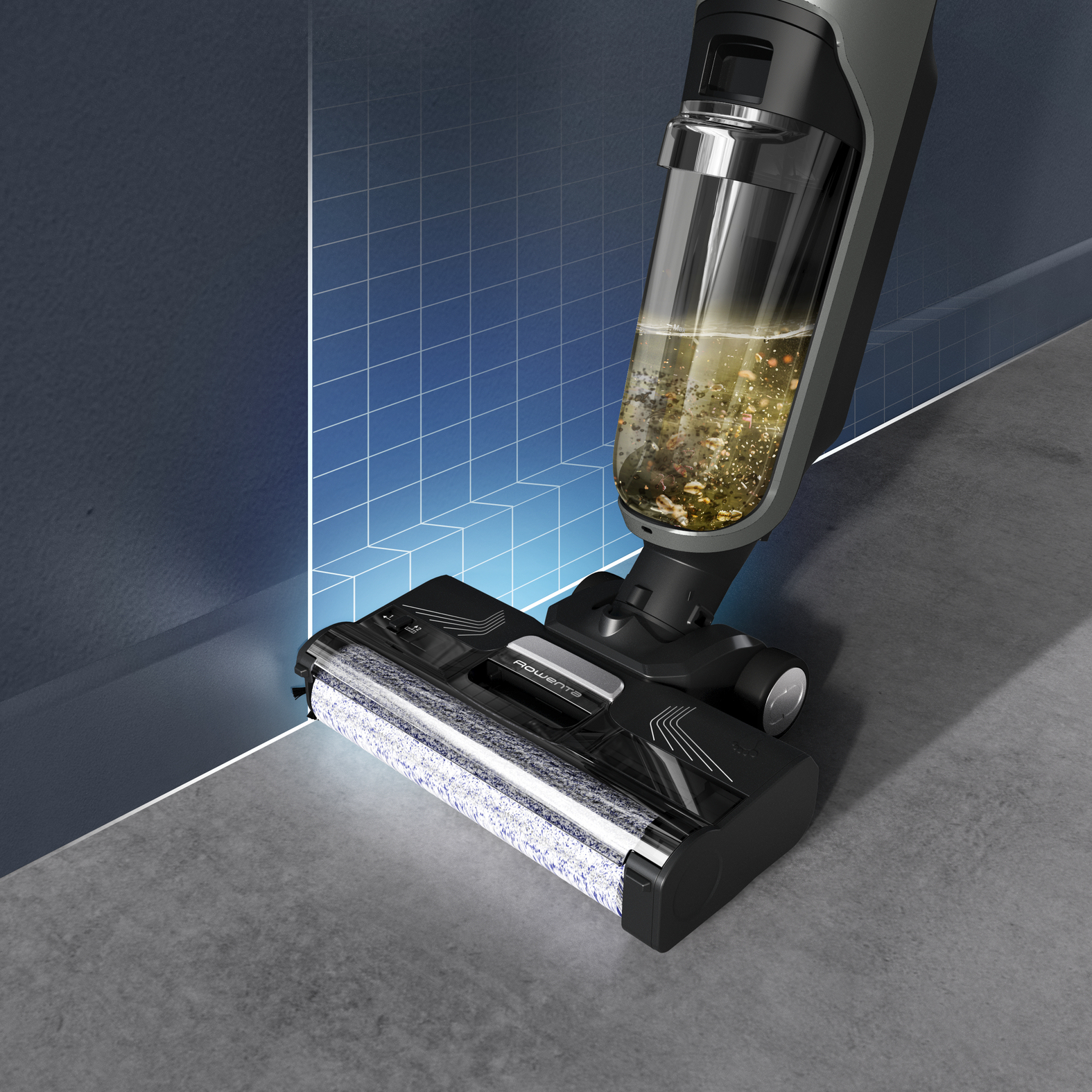 Rowenta X-Clean 4 GZ5035 Akku-Standstaubsauger beutellos 50 min 200 W Grau