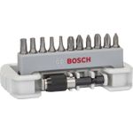 Bosch Accessories 2608522130 Bit-Set 12teilig Schlitz, Kreuzschlitz Phillips, Kreuzschlitz Pozidriv, Innen-TORX
