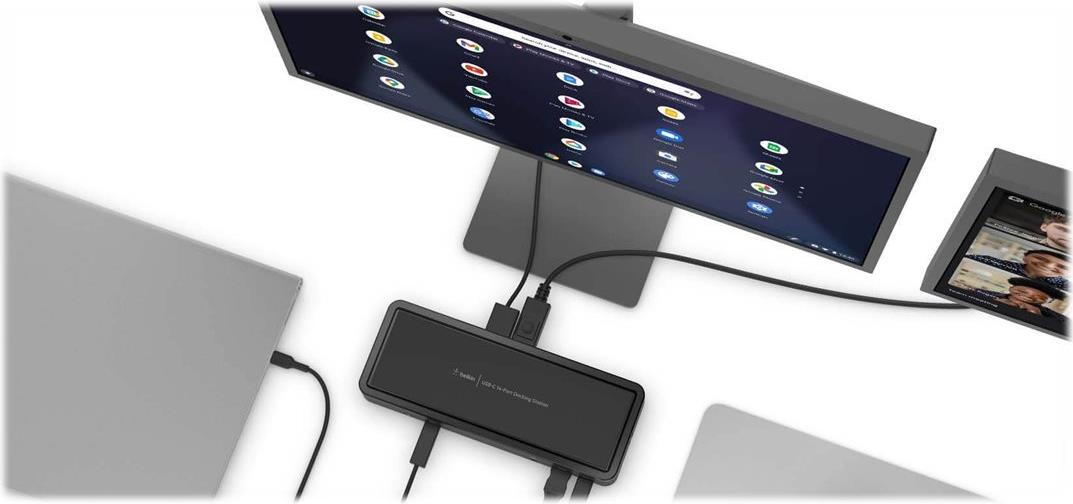 Belkin CONNECT USB-C 14-Port Triple Display Dock Schwarz