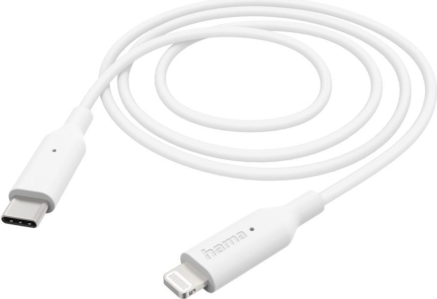 Hama 00201598 USB Kabel 1 m USB 2.0 USB C Lightning Weiß (00201598)