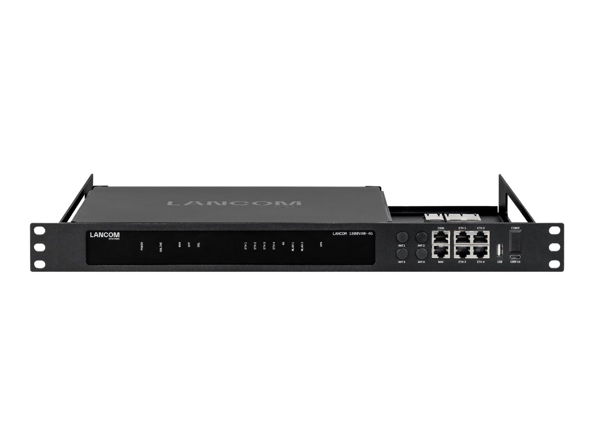 LANCOM Netzgerät-Montageklammer blackline Plus 1U 19" Frontmontage Schwarz