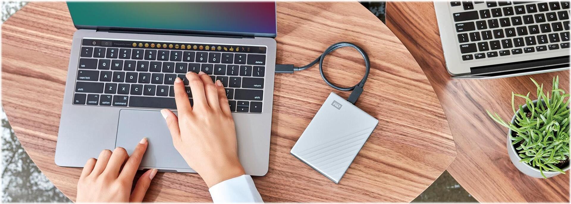 WD My Passport Ultra for Mac Externe Festplatte 4 TB USB-C Silber