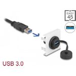 DeLOCK Easy 45 Modul SuperSpeed USB 5 Gbps (USB 3.2 Gen 1) USB Typ-A Buchse - 45 x 45 mm (81410)