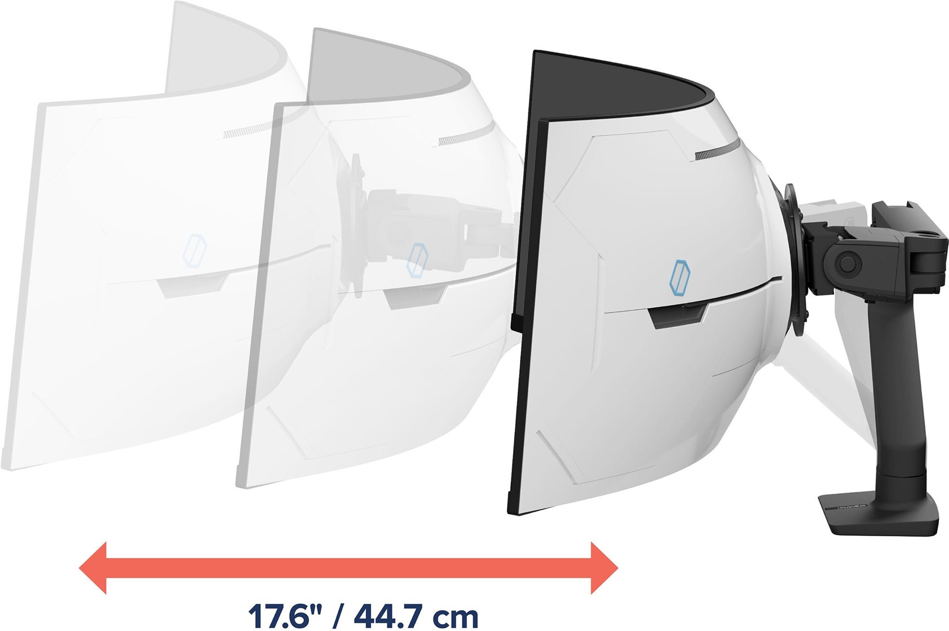 Ergotron HX Befestigungskit 57" Mattschwarz