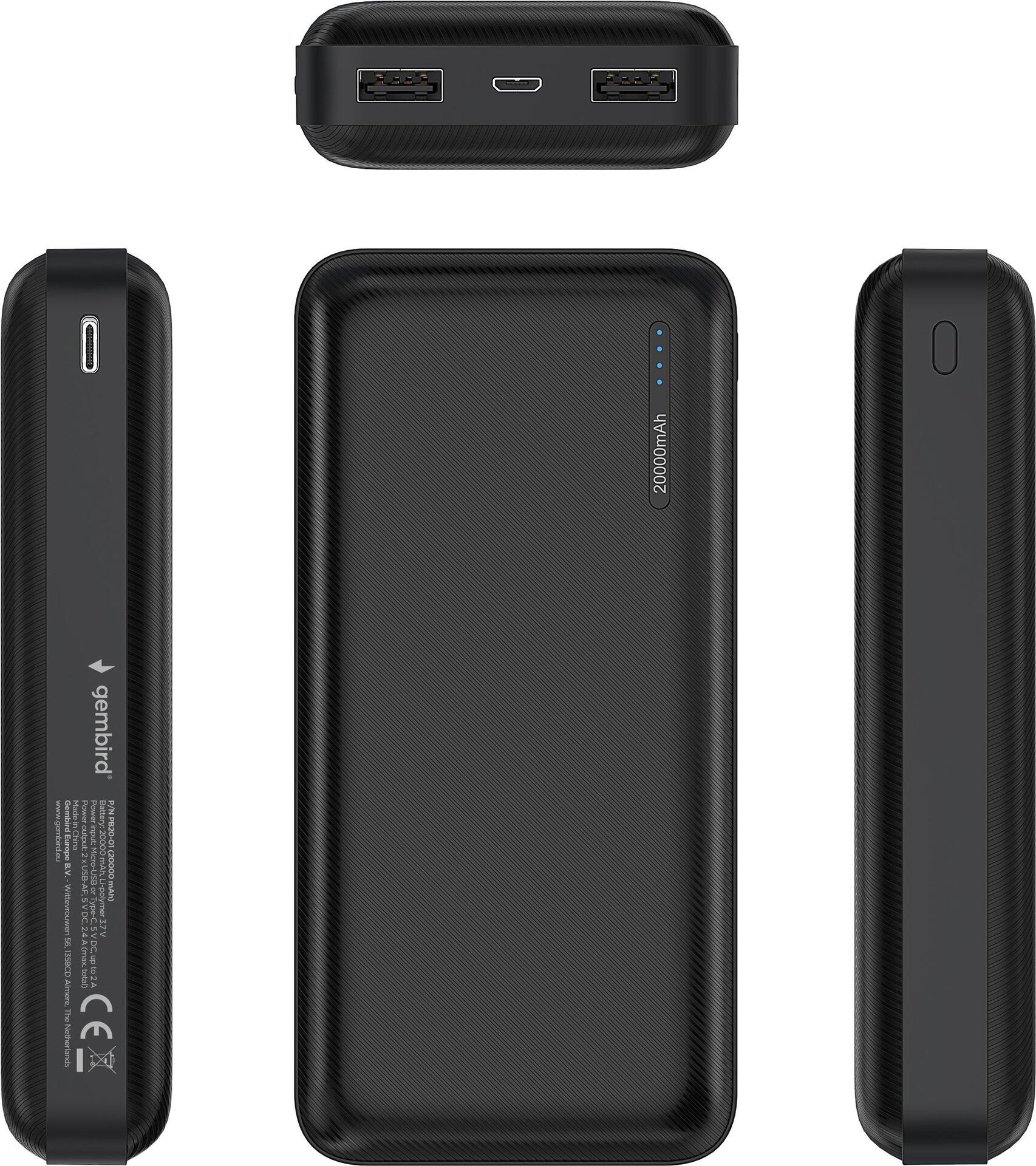 Gembird PB20-01 Powerbank (PB20-01)