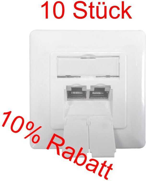 IT-BUDGET SPAR-PACK: 10 x Datendose Cat.6A (ZAA90ITBDDSW)