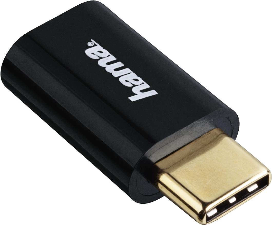 Hama 00178399 Micro USB USB-C Schwarz Kabelschnittstellen-/adapter (00178399)