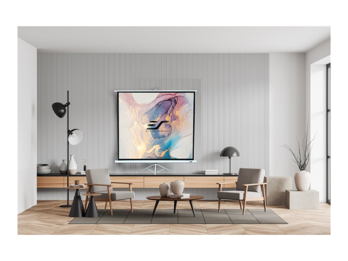 Elite Screens Tripod T99NWS1 Stativleinwand 99" 1:1 Matte White Weiß