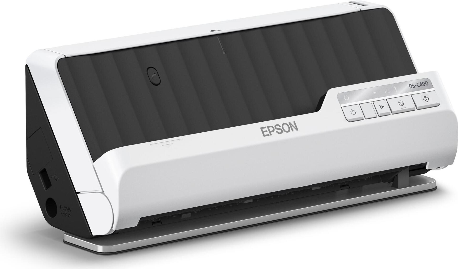 Epson DS-C490 Dokumentenscanner Duplex 600 dpi A4/Legal USB 2.0 Schwarz, Weiß