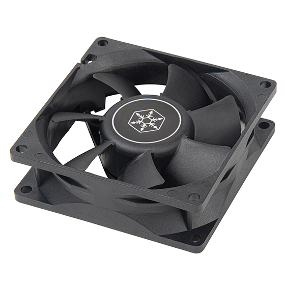 SilverStone FN80 Gehäuselüfter 80 mm Schwarz