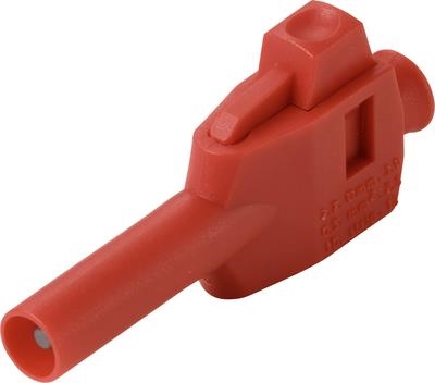 Voltcraft MP-4 Laborstecker mit Klemmanschluss Stecker gerade Stift-O Rot 1 St (VC-17195255)