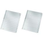 LEITZ Mylarkarton-Register, Zahlen, A4, 1-12, 12-teilig,grau 160 g-qm, mit beschriftbarem Deckblatt, Tabe und Lochung (4325-00-00)