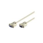 Wentronic Goobay Anschlusskabel D-SUB, Grau, 5 m - D-SUB/RS-232-Stecker (9-polig) > D-SUB/RS-232-Buchse (9-polig) (50225)