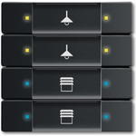 Busch Jaeger Tastsensor 4/8fach Multifunktion 6127/02-885 (6117-0-0220)