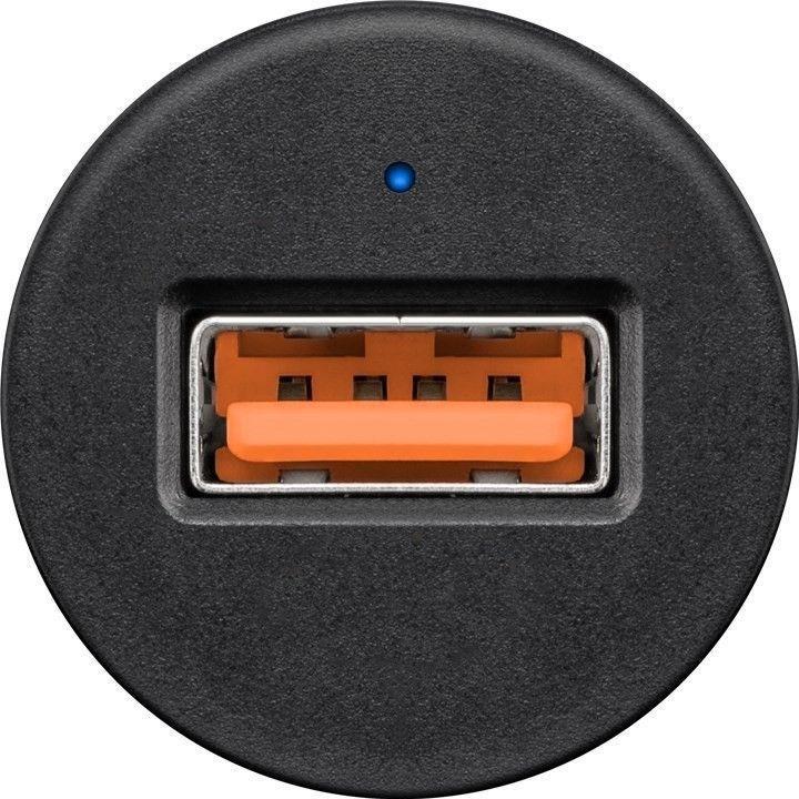 Goobay QC3.0 USB-Autoschnellladegerät 2,4A Quick Chargeâ„¢ - lädt bis zu 4x schneller als Standardladegeräte (45162)