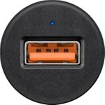Goobay QC3.0 USB-Autoschnellladegerät 2,4A Quick Chargeâ„¢ - lädt bis zu 4x schneller als Standardladegeräte (45162)