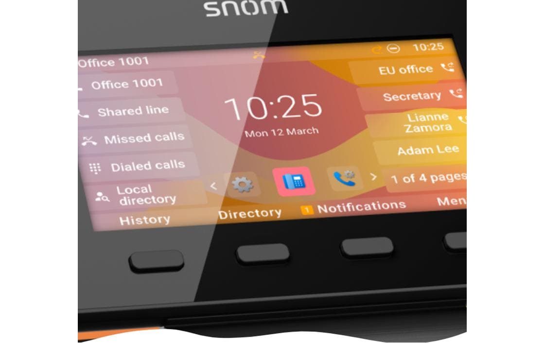 Snom D865 IP-Telefon 5" TFT Grau