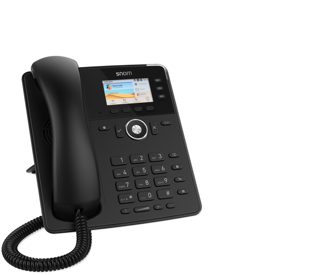 Snom D717 IP-Telefon 3 Leitungen PoE Schwarz