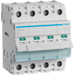 Hager SBN463. Nennstrom: 63 A, Spulenspannung (max): 440 V. Module Menge (max): 4 Modul(e), Internationale Schutzart (IP-Code): IP20. Tiefe: 70 mm, Höhe: 83 mm (SBN463)