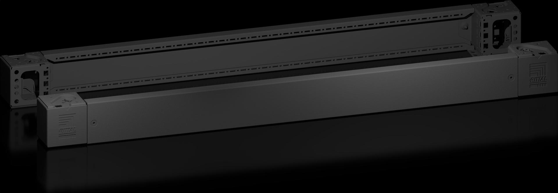 Rittal Sockel-Eckstück VX Blende vorne/hinten H100mm f. B1200mm (8660007)