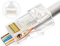 Lanview LVN125306. Stecker: RJ45, Produktfarbe: Transparent, Steckerverbindergeschlecht: Männlich. Gewicht: 156 g, Breite: 13 mm, Tiefe: 22 mm. Menge pro Packung: 50 Stück(e). Verpackungsbreite: 160 mm, Verpackungstiefe: 150 mm, Verpackungshöhe: 100 mm (LVN125306)