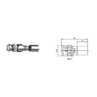 Telegärtner Koax BNC-Kabelstecker RG214/U, 50 OHM, Variante4 Kabelgruppe: RG 214/U / RG393/U, zum crimpen - 1 Stück (J01000A0060)