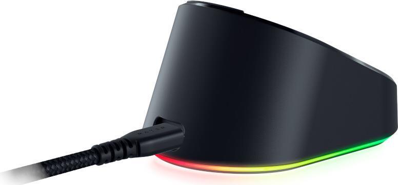 Razer Mouse Dock Pro + Wireless Charging Puck, Kabellose Maus- Ladestation, RGB-Beleuchtung (RZ81-01990100-B3M1)