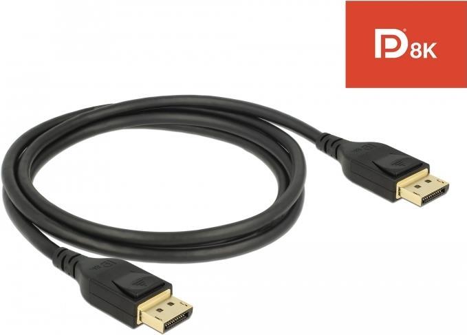 Delock DisplayPort Kabel 8K 60 Hz 1 m DP 8K zertifiziert (85658)