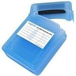 LogiLink HDD-Box für externe 2 x 2.5" Festplatten, blau Schutzbox, trop- und wasserrestistent, verschließbar (UA0132)