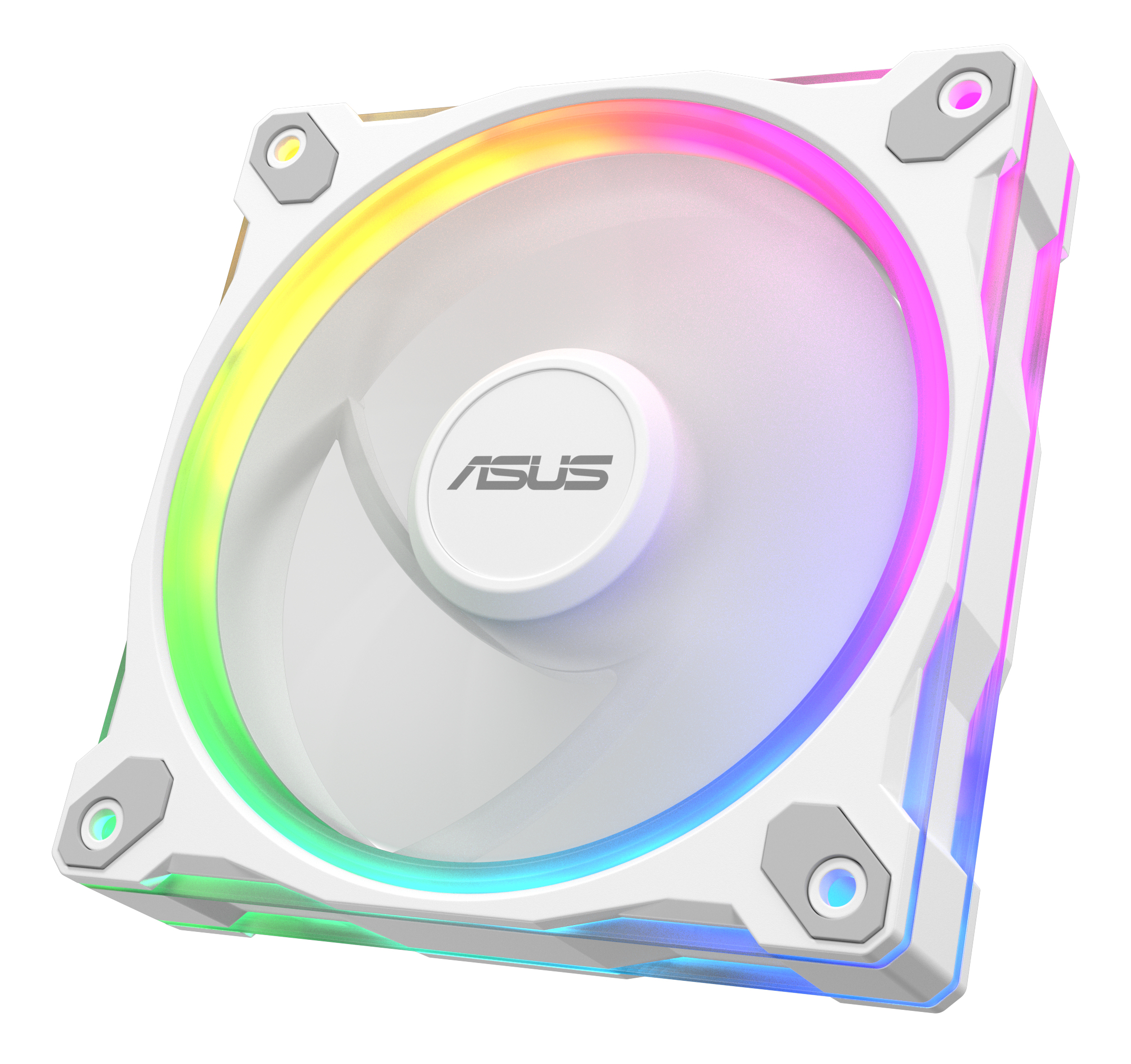 ASUS Prime MR120 ARGB 120 mm Gehäuselüfter 3er-Pack Weiß