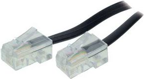 shiverpeaks BASIC-S ISDN-Anschlusskabel, schwarz, 15,0 m ohne Knickschutztülle, RJ 45 Stecker (BS70095-8/4)