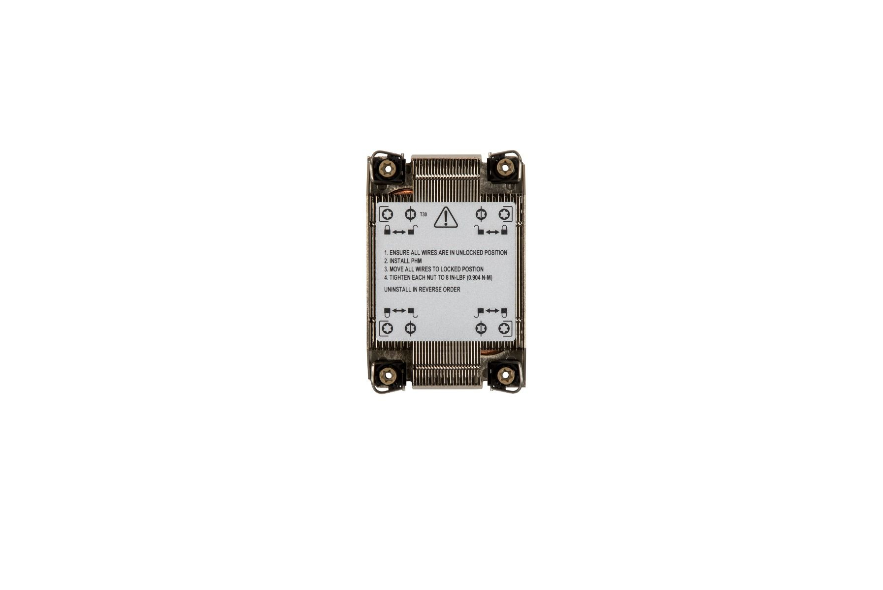 Supermicro SNK-P0087P Prozessor-Luftkühler 1U Schwarz, Metallisch