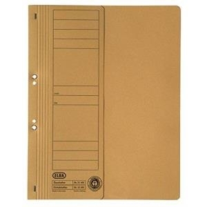 ELBA Ösenhefter aus Karton, gelb, kaufmännische Heftung halber Vorderdeckel, gepackt zu 50 Stück - 50 Stück (21451 GB)