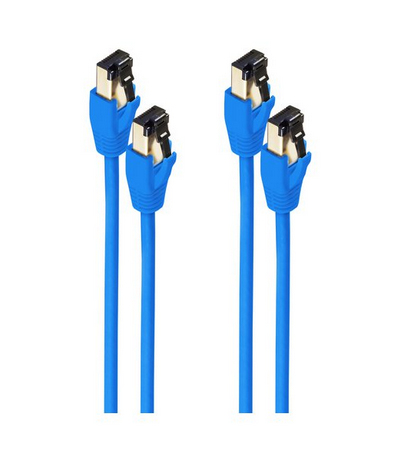 ShiverPeaks BS08-41071-2 Netzwerkkabel 10 m Cat8.1 F/FTP RJ-45 Blau