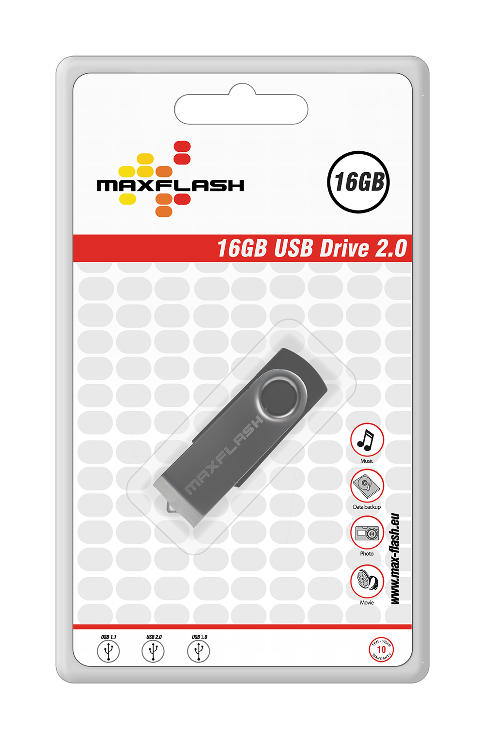 MAXFLASH USB-Flash-Laufwerk (PD16GM-R)