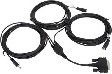 HYTERA Fuss-PTT Mikrofon und Lautsprecherkabel-Set für MD655 MD785 MD785G MD785i HM785 MT680 MT680 Plus (POA117)