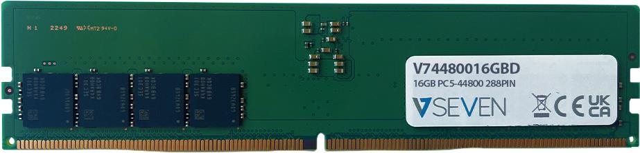 V7 V74480016GBD Speichermodul 16 GB 1 x 16 GB DDR5 5600 MHz (V74480016GBD)