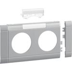 HAGER GB080217035 Blende 2-f STD beschriftbar hfr OT 80 lg (GB080217035)