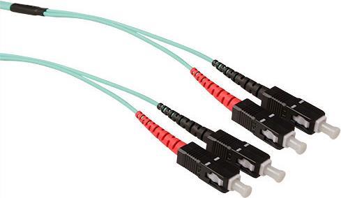 ACT 10 meter Multimode 50/125 OM3 duplex ruggedized fiber cable with SC connectors. Sc-sc 50/125 om3 rugged 10m (RL5301)