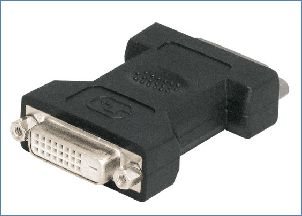 DVI Adapter, 24+1pol DVI Bu. / 24+1pol DVI Bu. Adapter zum Verbinden von zwei DVI-Kabeln (38998)