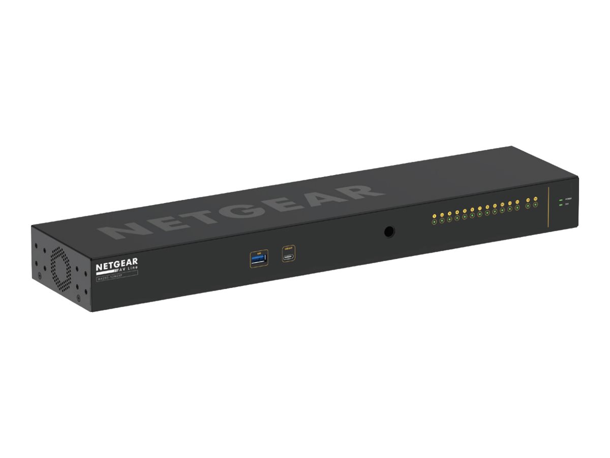 NETGEAR AV Line M4250-12M2XF 12x 2.5G 2x 10G SFP+ Managed Switch Schwarz