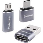 Intenso 3-pack USB Adapter MIX USB-C/A/MICRO MIX480 Aluminiu (7600913)